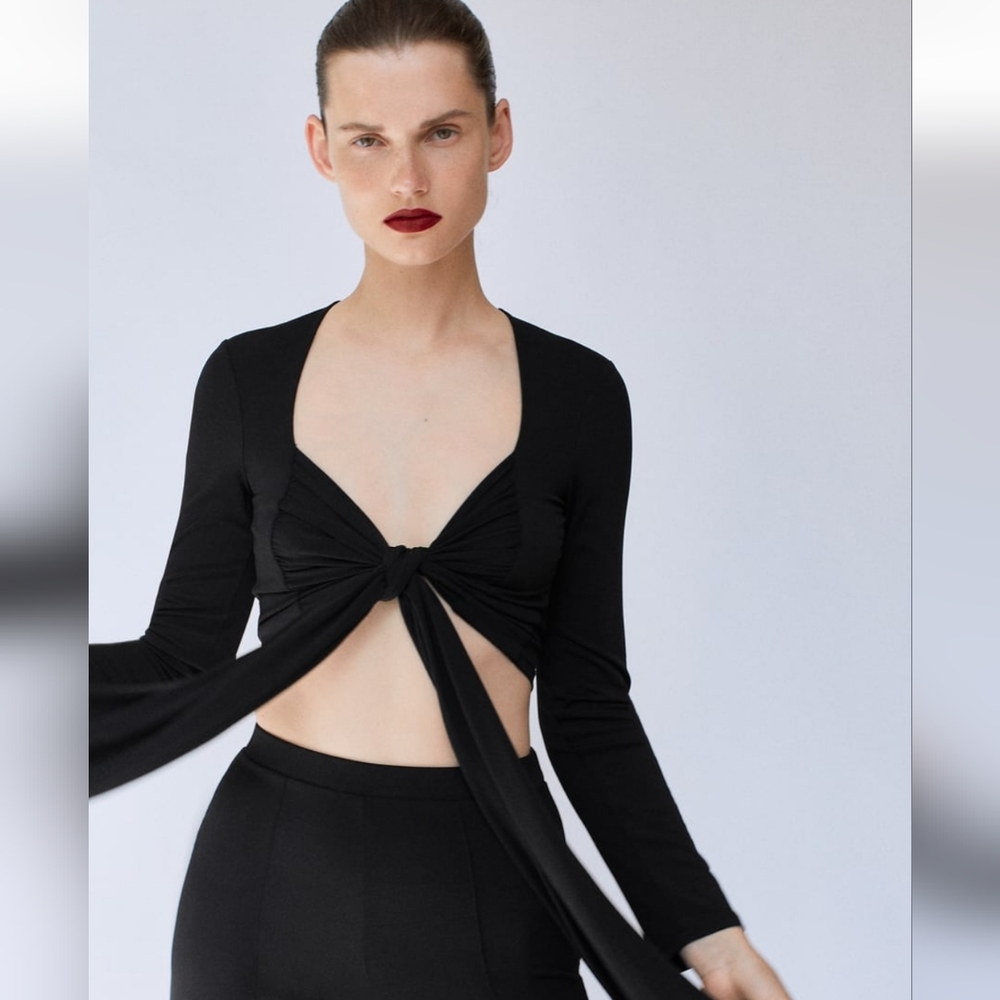Zara Tied Wrap Top